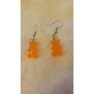 Orange Gummy Bear Earrings